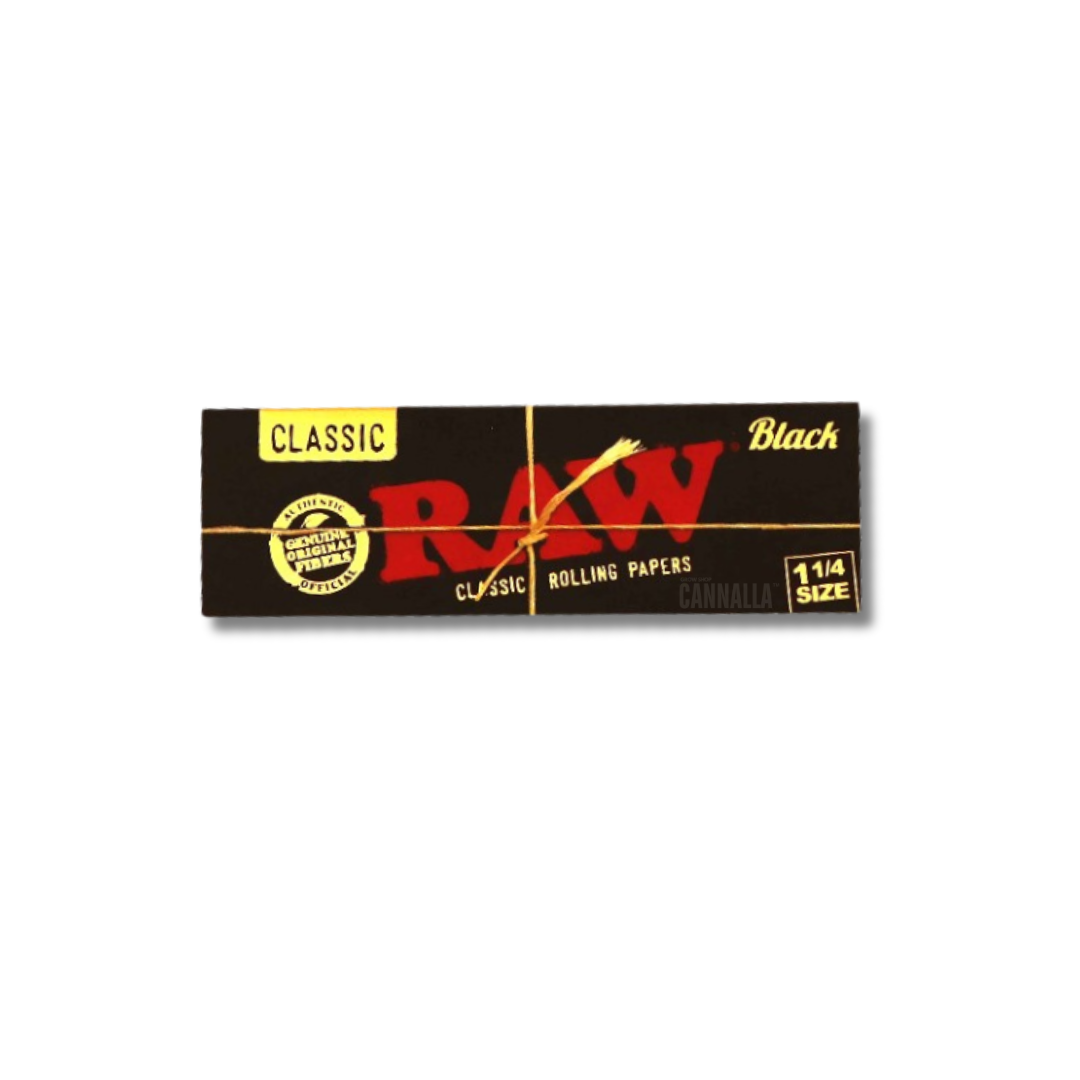 RAW PAPEL 1¼ BLACK CLASSIC