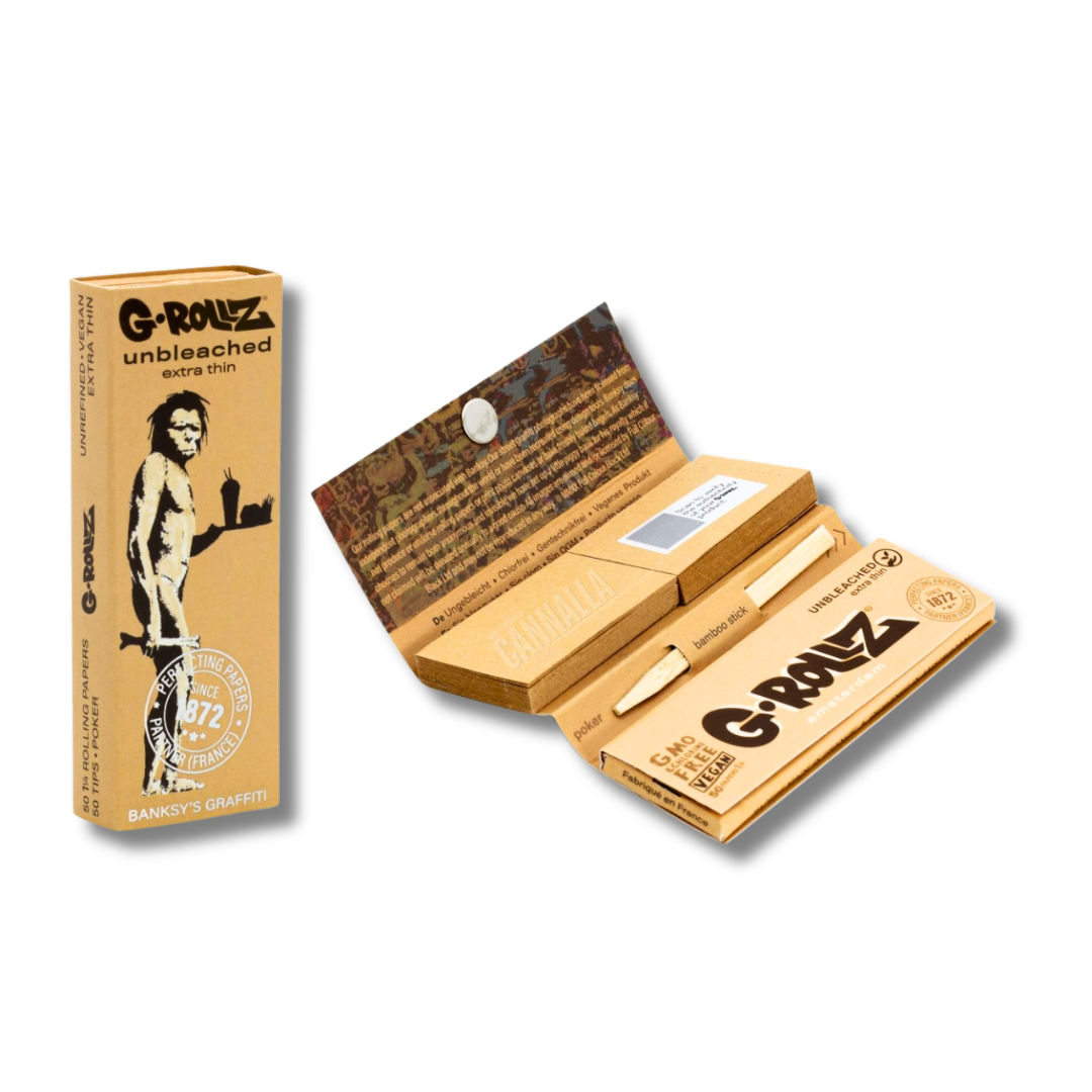 G·ROLLZ PAPEL 1¼ + TIPS + POKER "BANKSY'S GRAFFITI"