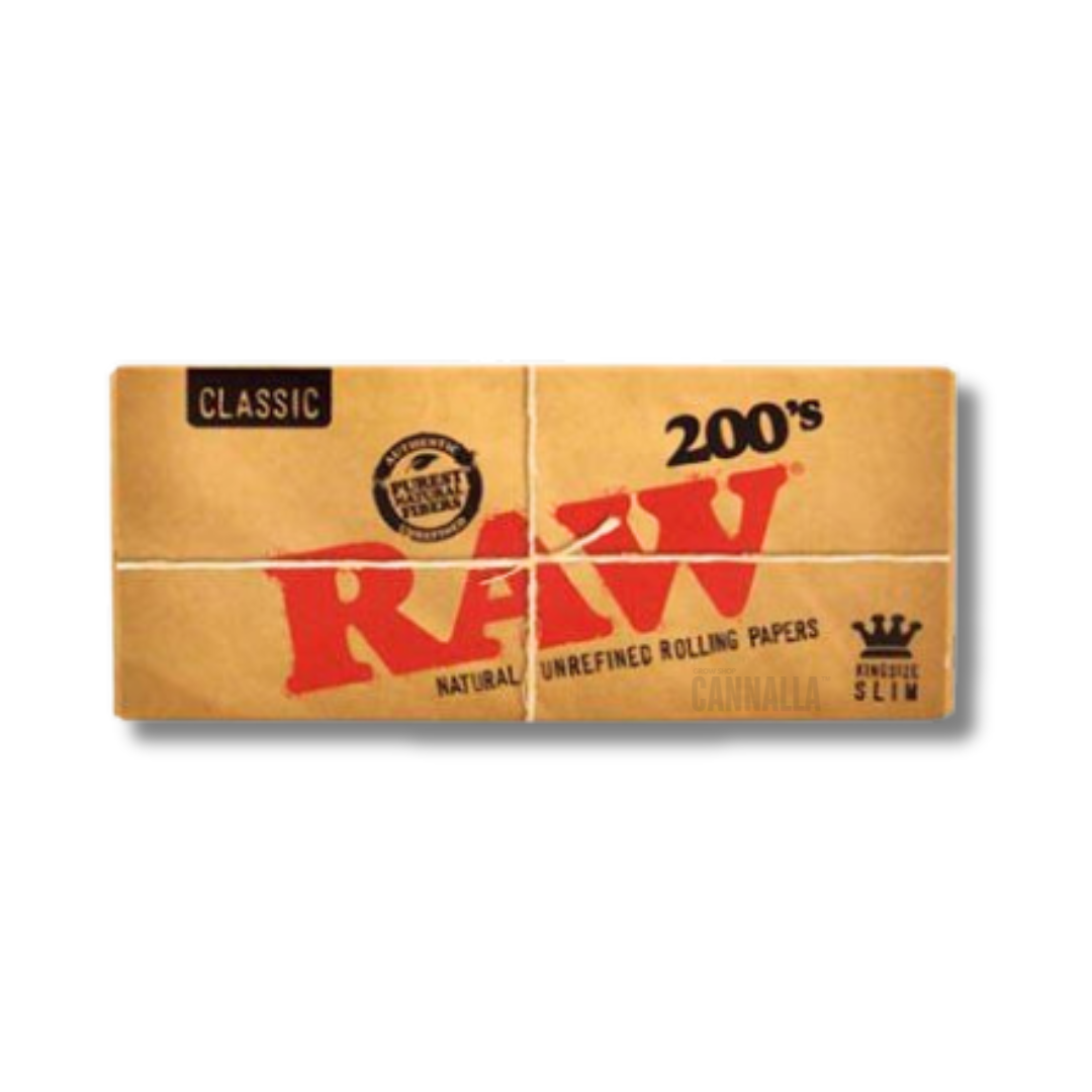 RAW PAPEL KING SIZE SLIM CLASSIC 200'S