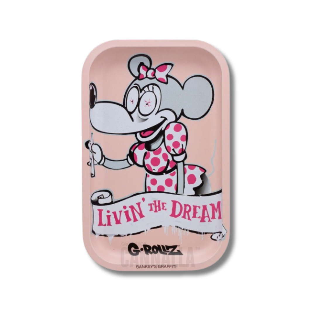 G·ROLLZ BANDEJA BANKSY'S GRAFFITI "LIVIN' THE DREAM"