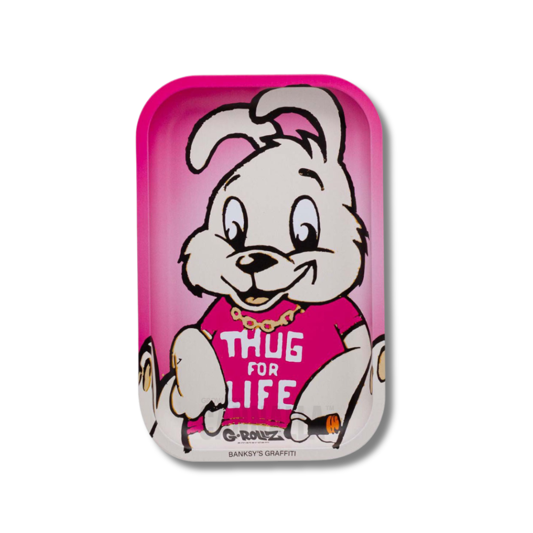 G·ROLLZ BANDEJA BANKSY'S GRAFFITI "THUG FOR LIFE"