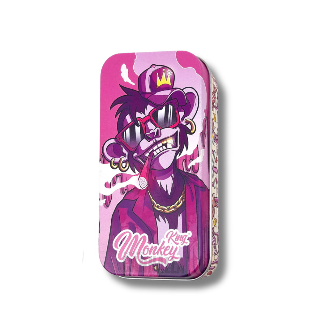 MONKEY KING CAJA METAL "ANIMALS ROSA"