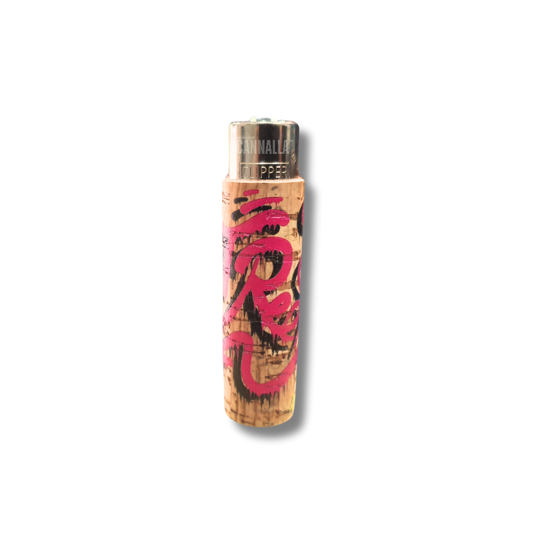 CLIPPER MECHERO FUNDA CORCHO "STREET ART"