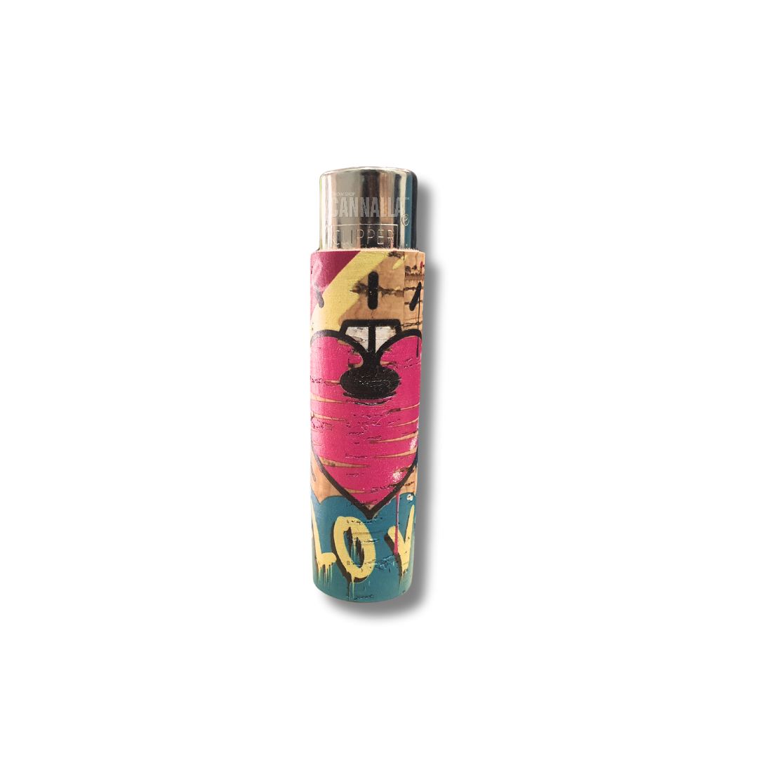 CLIPPER MECHERO FUNDA CORCHO "STREET ART"