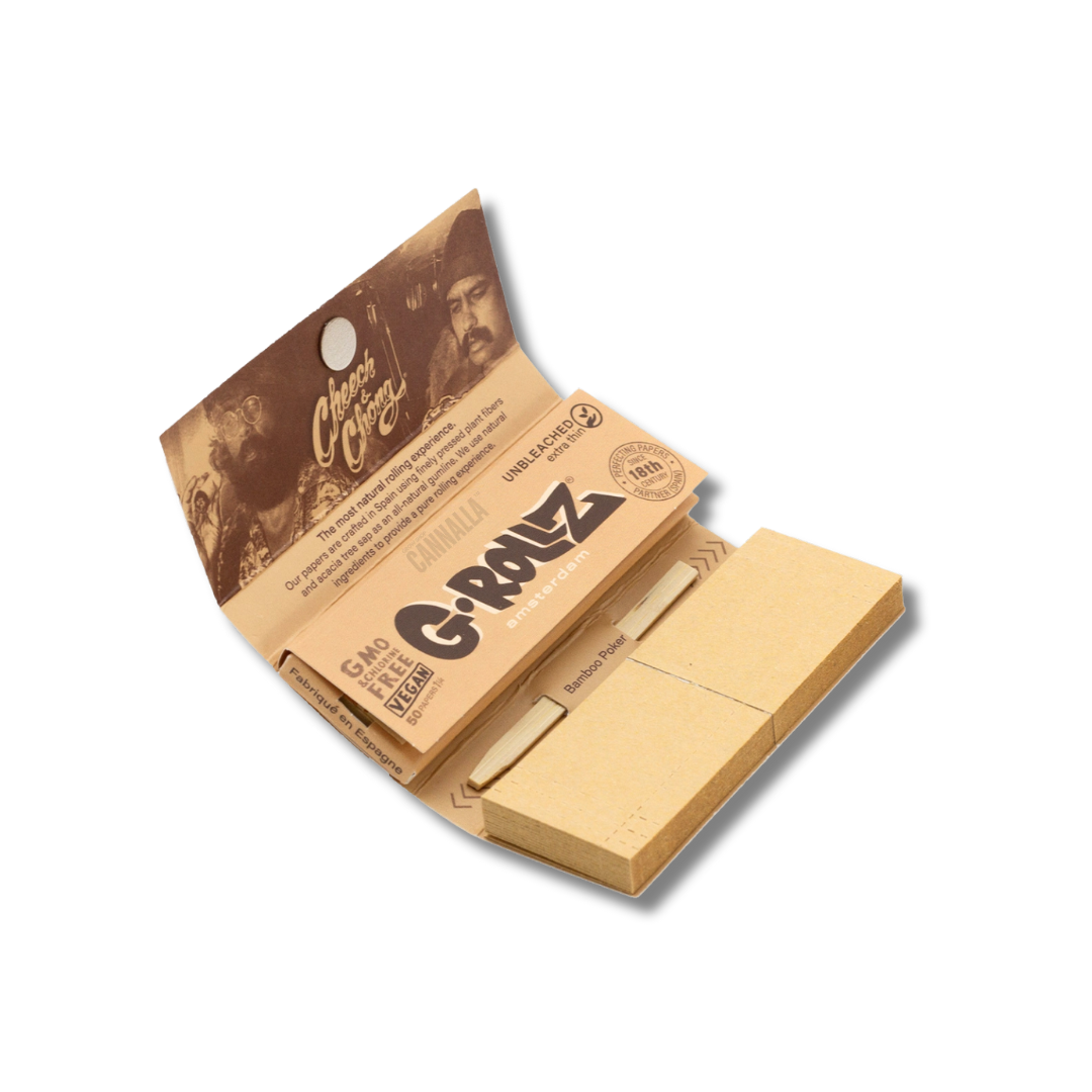 G·ROLLZ PAPEL 1¼ + TIPS + POKER "CHEECH & CHONG"