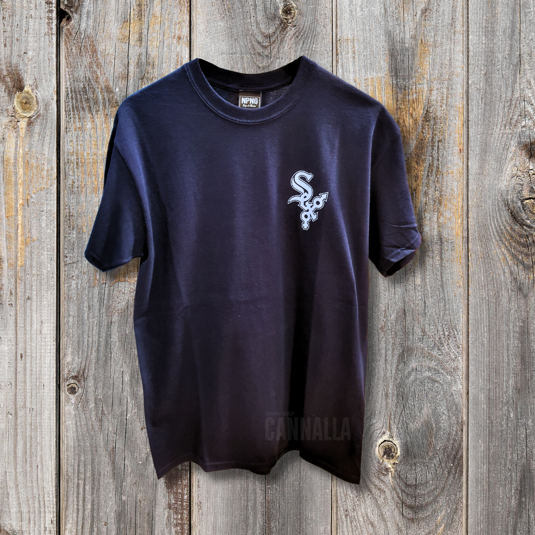 CAMISETA NO PAIN NO GAIN AZUL MARINO "ME SO HORNY"