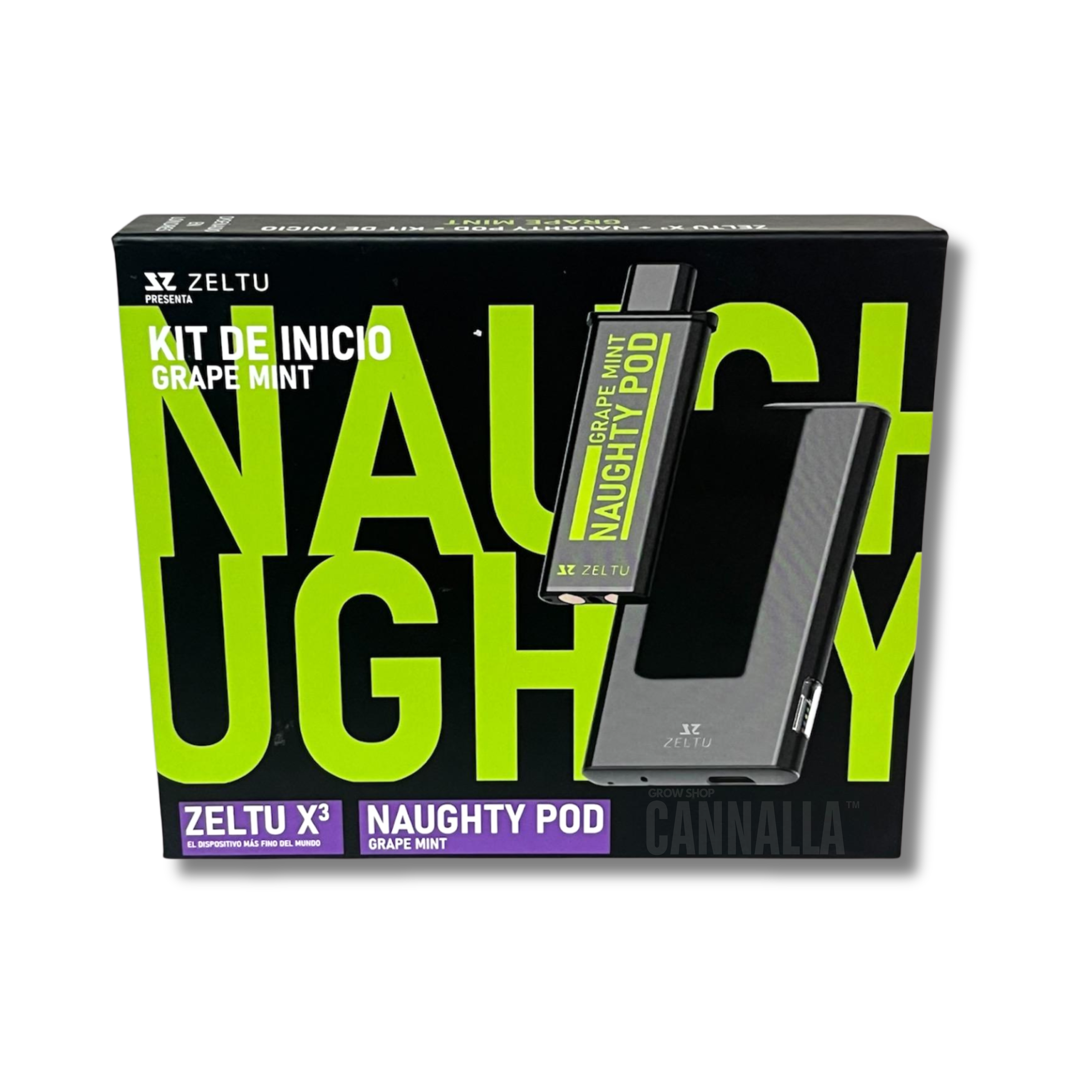 KIT INICIO VAPE ZELTU X³ + NAUGHTY POD