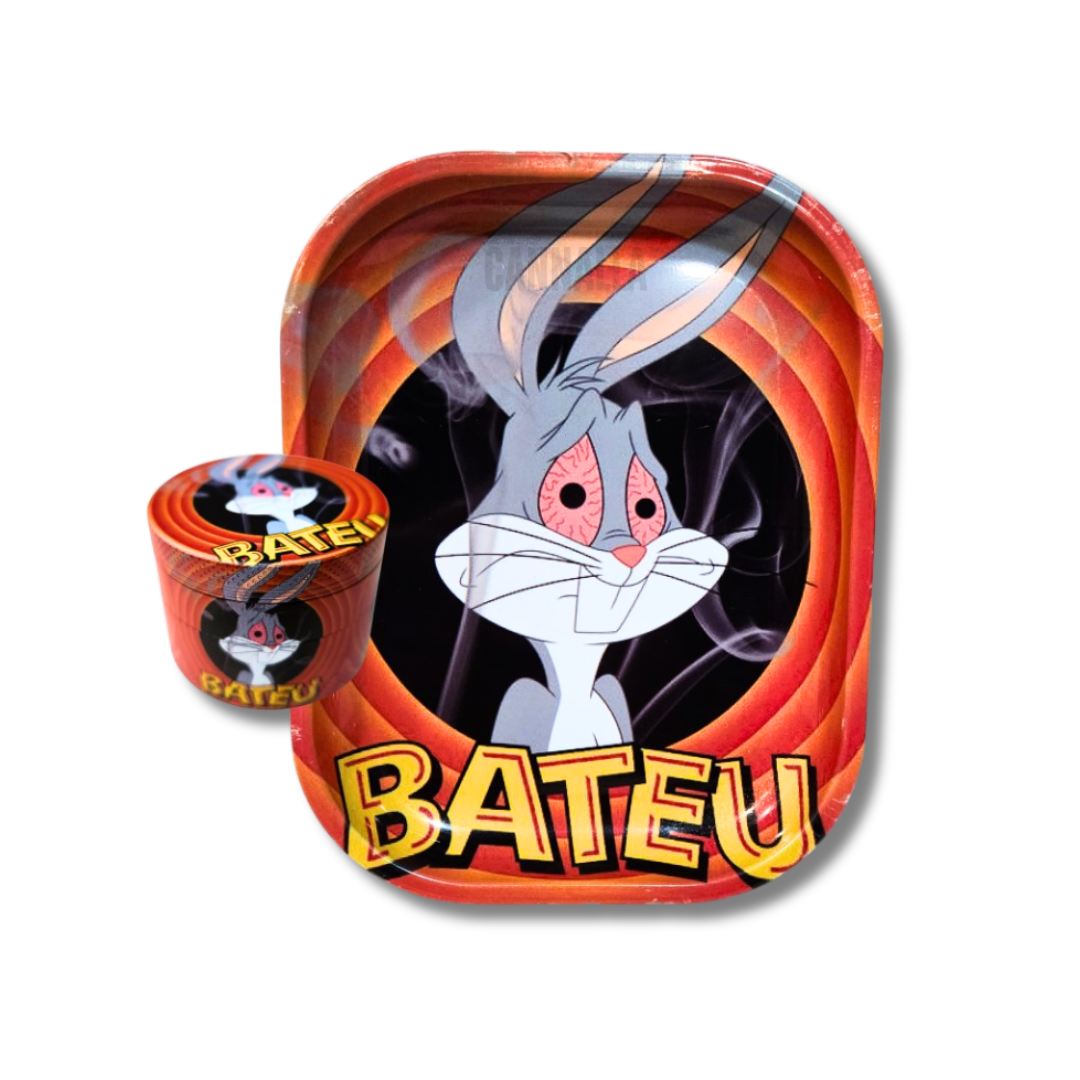KIT BANDEJA METAL + GRINDER "BUGS BUNNY"