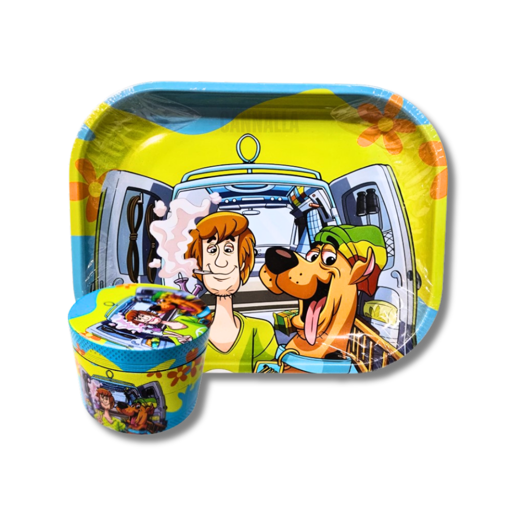 KIT BANDEJA METAL + GRINDER "SCOOBY-DOO"