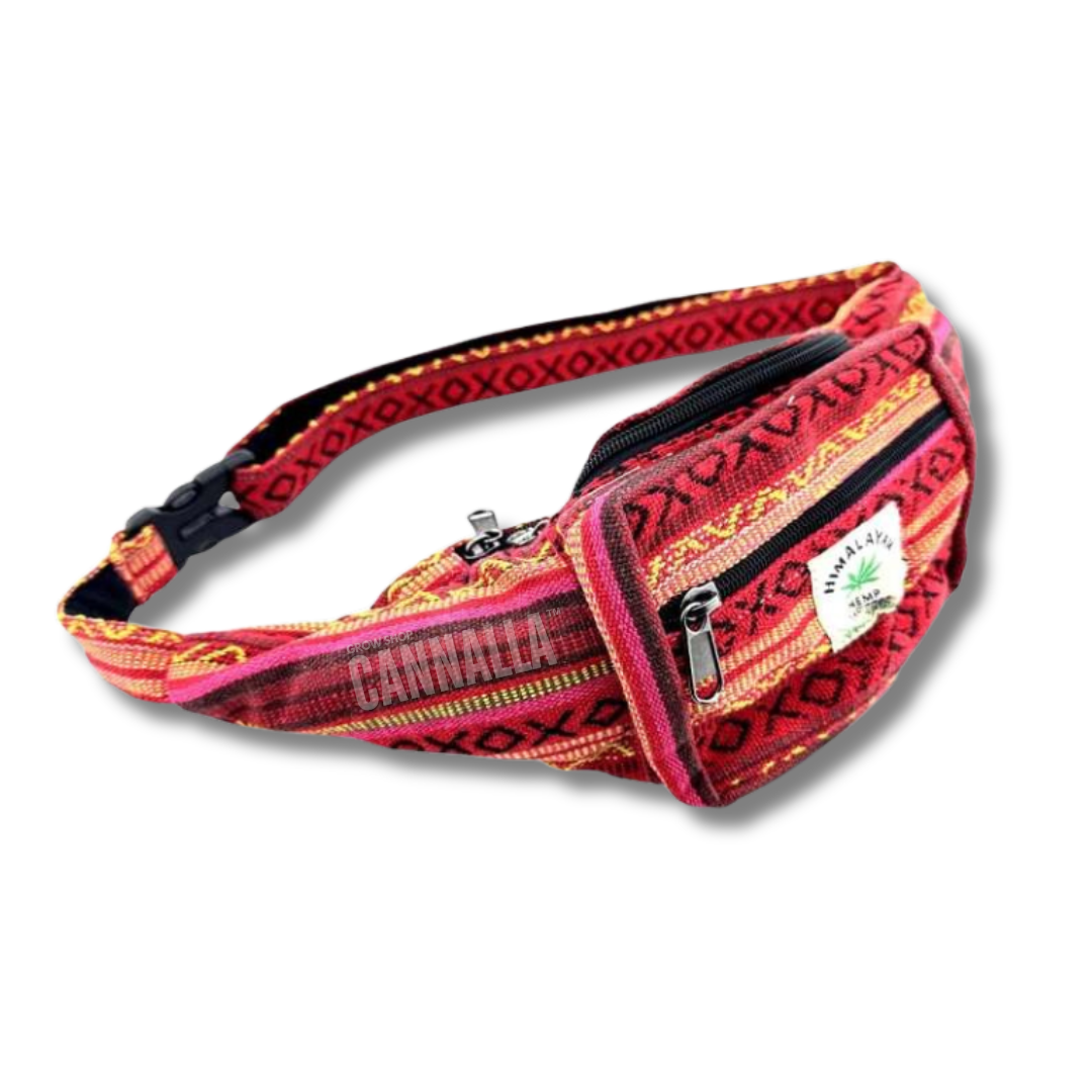 RIÑONERA ARTESANAL CÁÑAMO HIMALAYAN HEMP "RED"