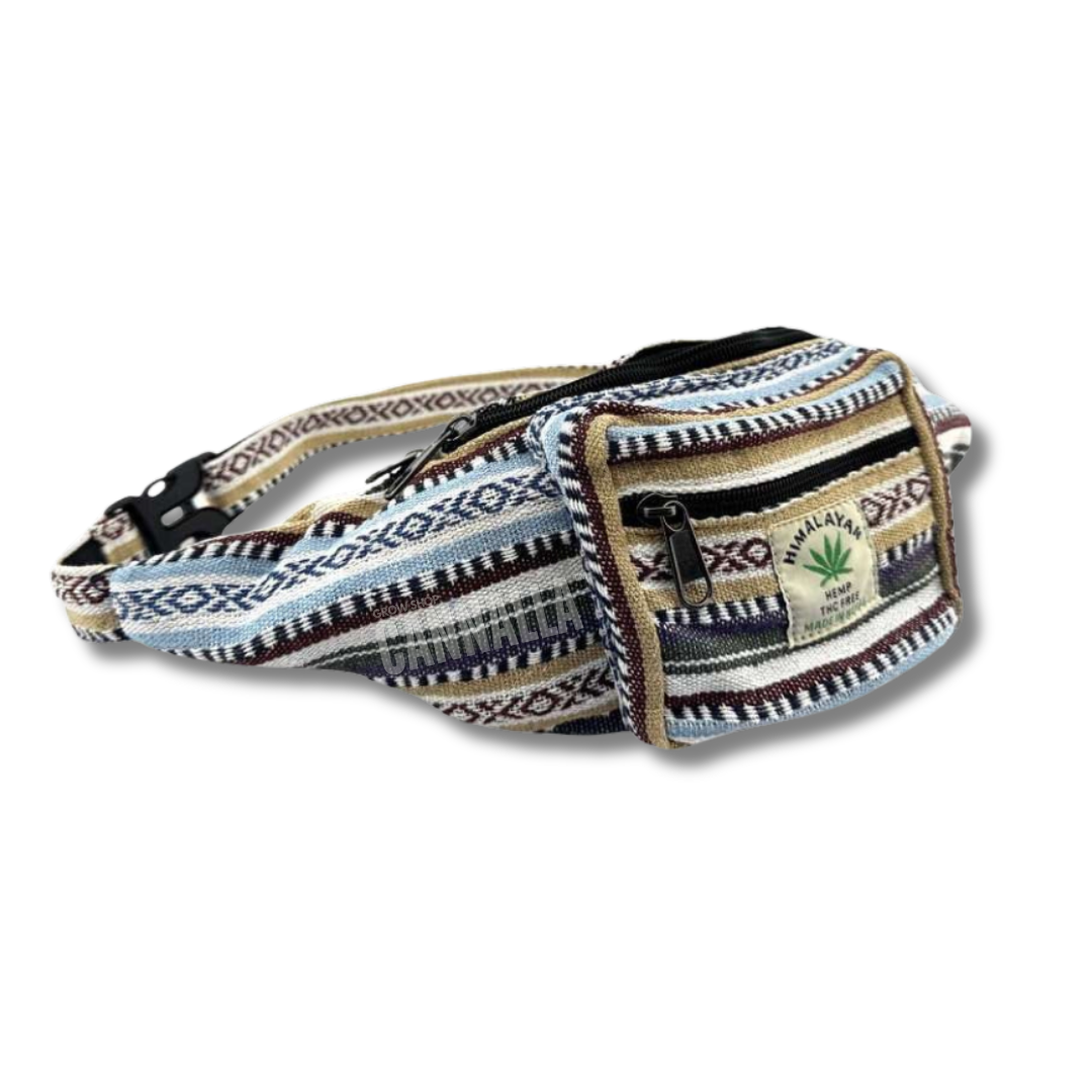 RIÑONERA ARTESANAL CÁÑAMO HIMALAYAN HEMP "STRIPES"