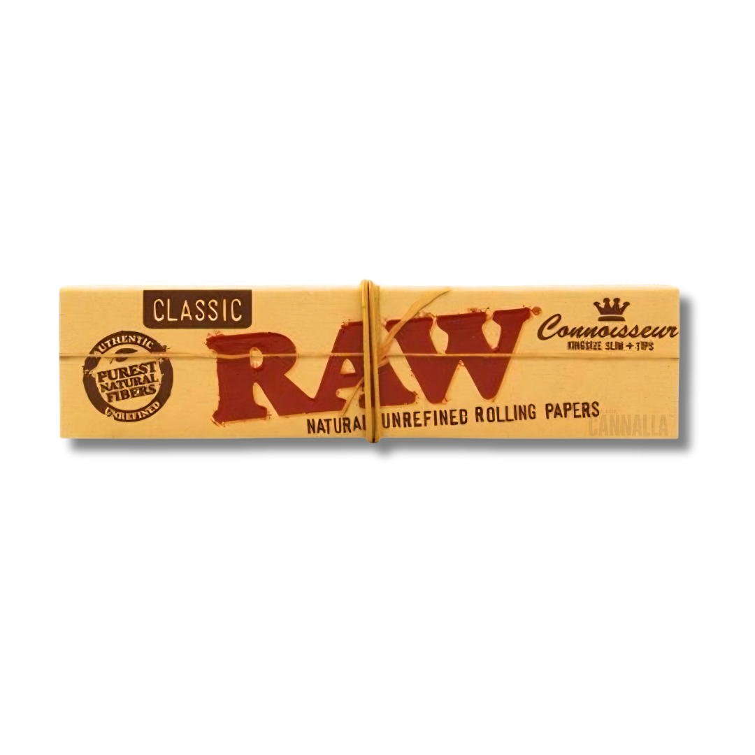RAW PAPEL CONNOISSEUR KING SIZE SLIM CLASSIC + TIPS