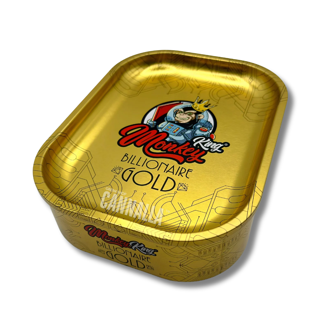MONKEY KING CAJA METAL + BANDEJA "BILLIONAIRE GOLD"