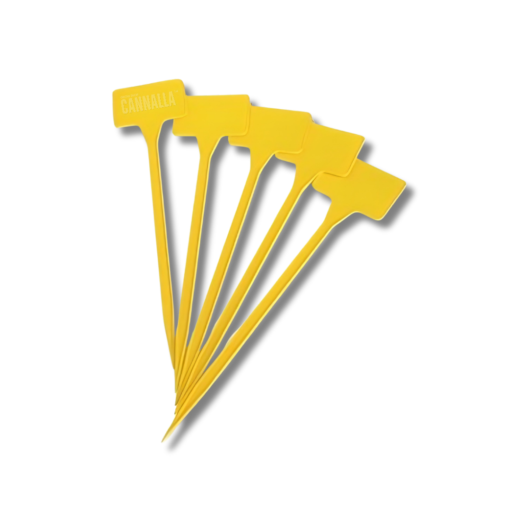 ETIQUETA PINCHO AMARILLA 30 CM