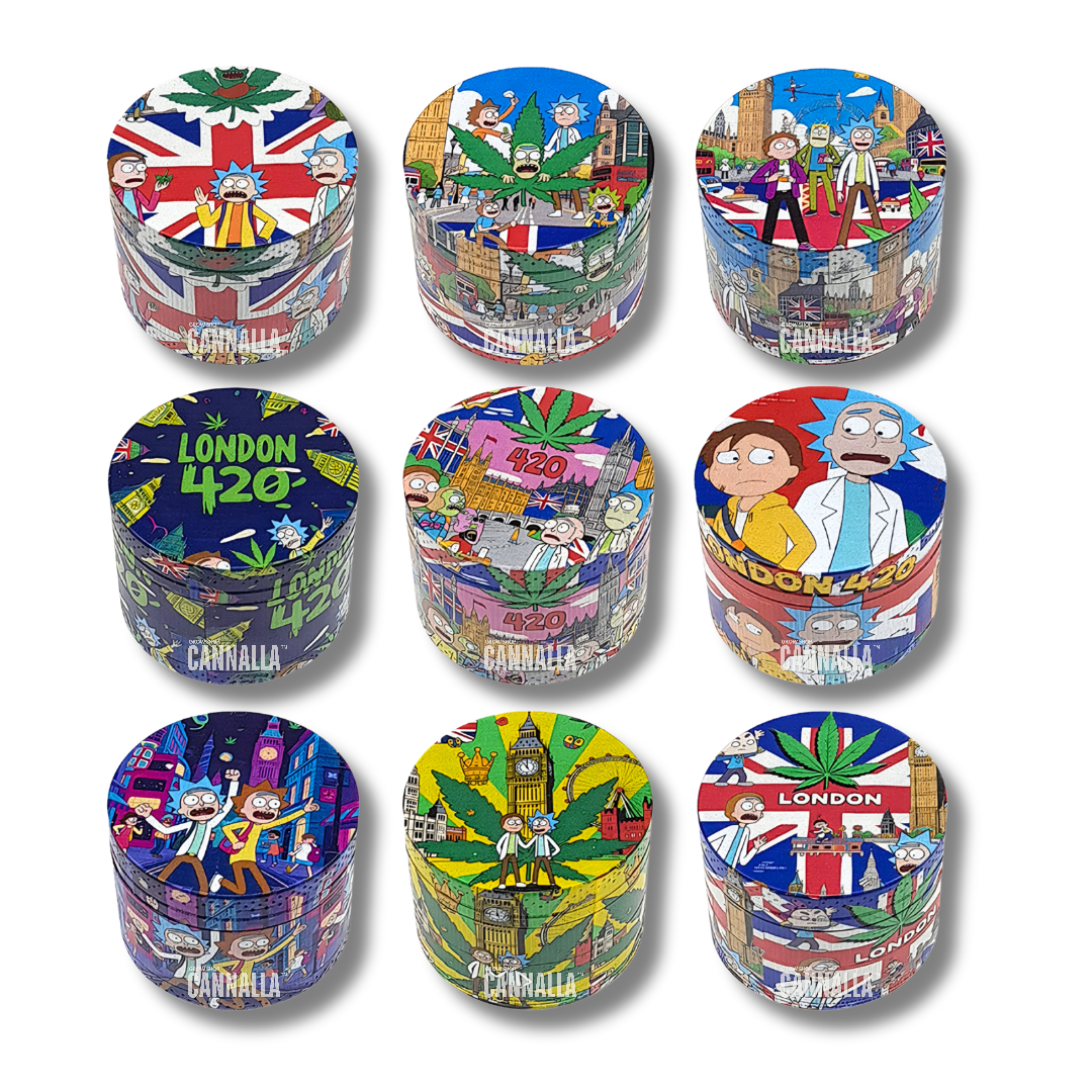 GRINDER ALUMINIO RICK & MORTY "LONDON"